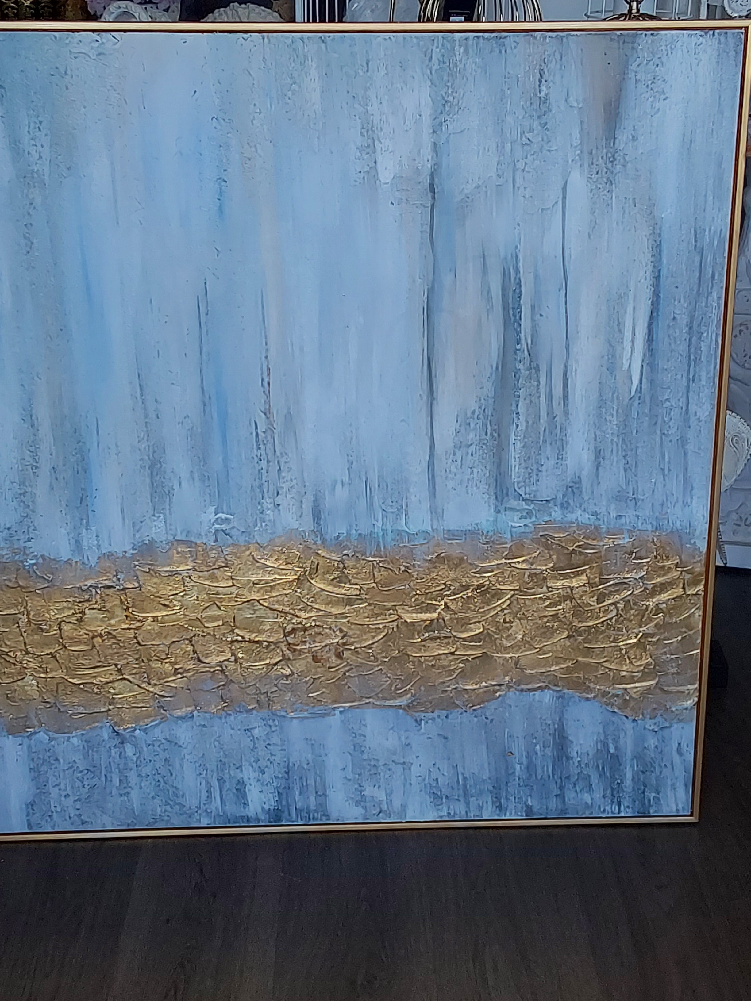 Dripping Gold Painting