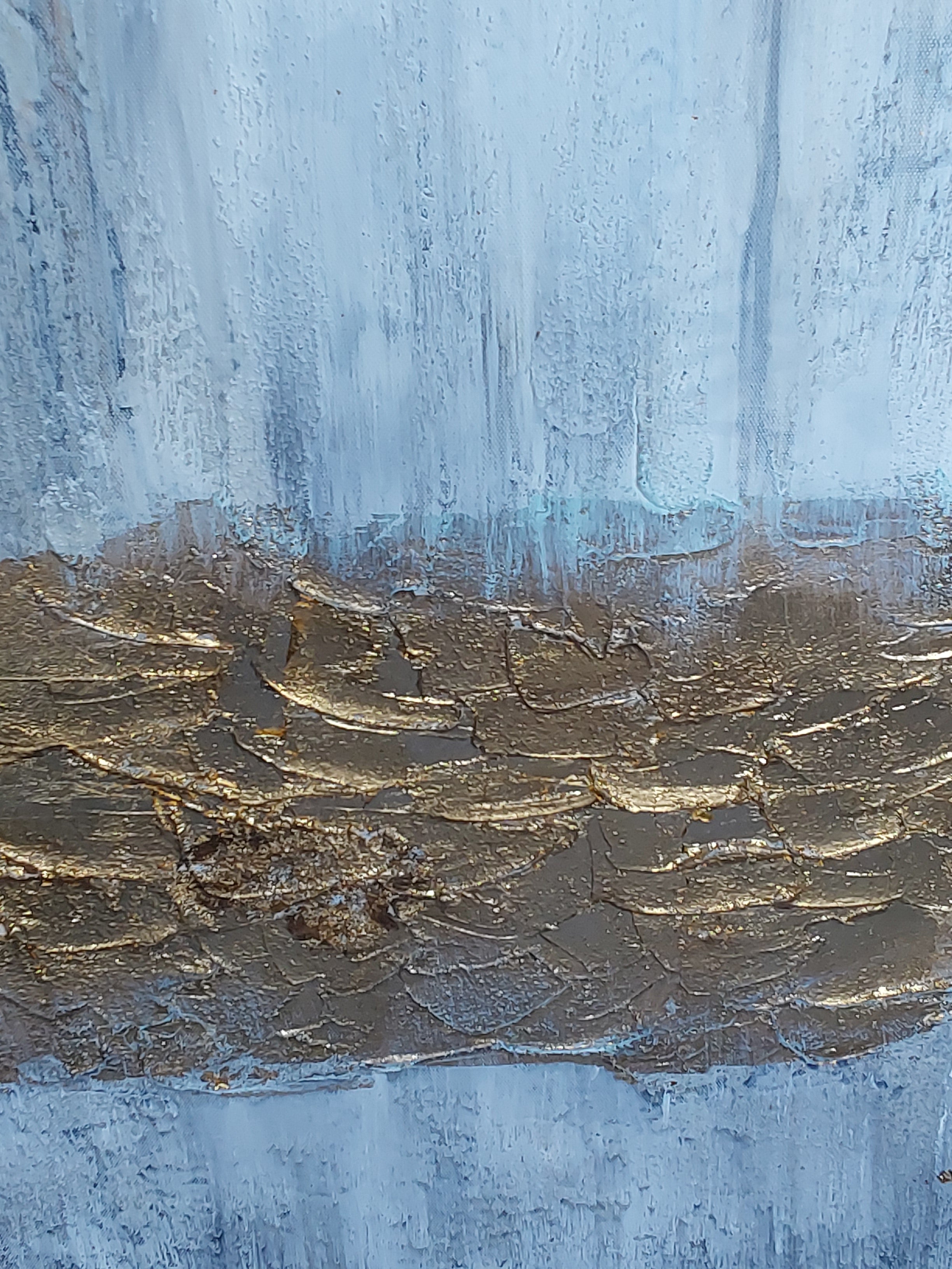 Dripping Gold Painting