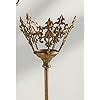 French Golden Brass Candlestick: Large