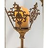 French Golden Brass Candlestick: Large
