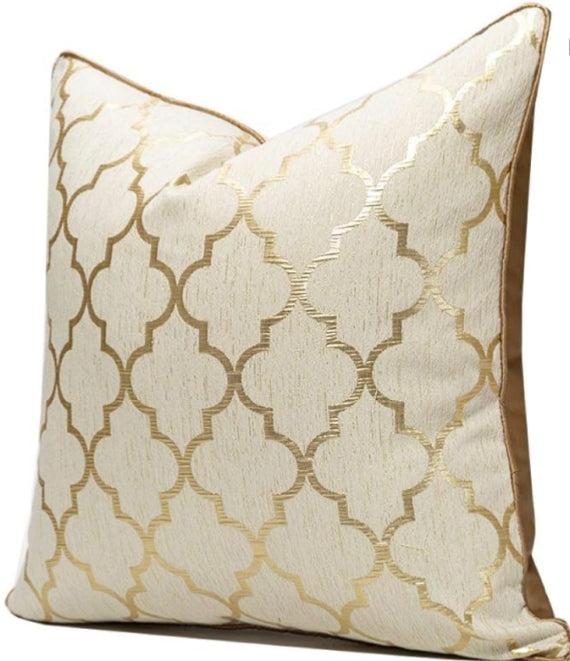 Luxurious Gold Web Cushion