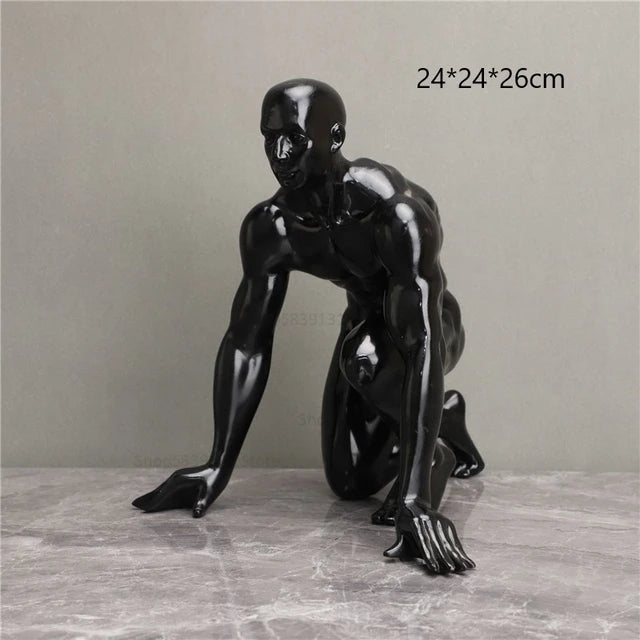 Athlete Sculpture GOLDEN and BLACK