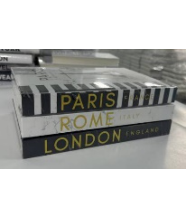 Decorative Books with Blank Pages:
Paris, Rome, London