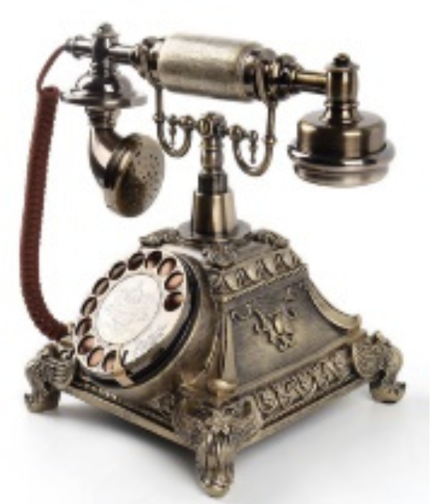 Vintage Bronze Telephone