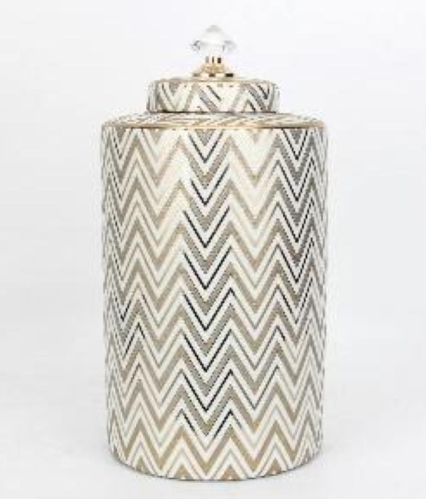 Diamond Lid Ginger Jar