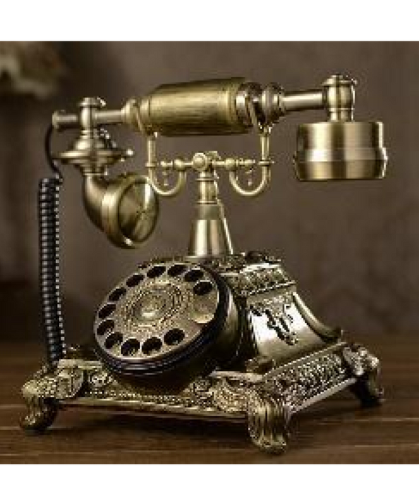 Vintage Bronze Telephone