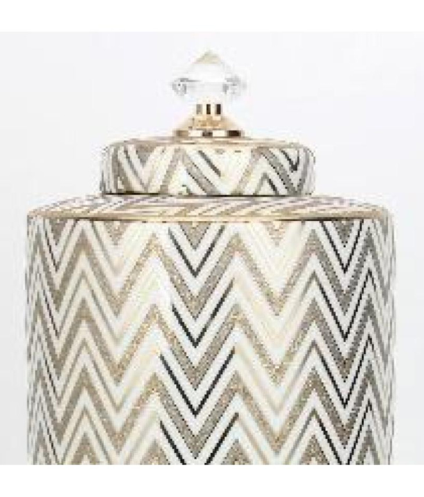 Diamond Lid Ginger Jar