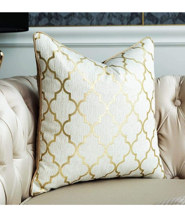 Luxurious Gold Web Cushion