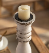 Washed-Wood-Candle Holder