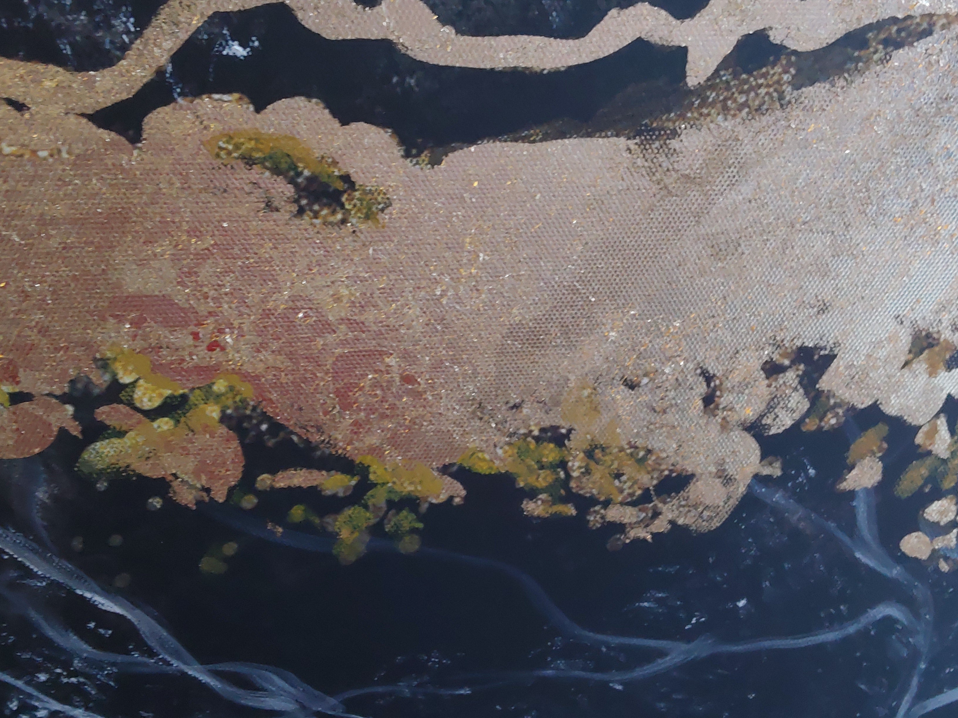 Black and Gold Foil Painting