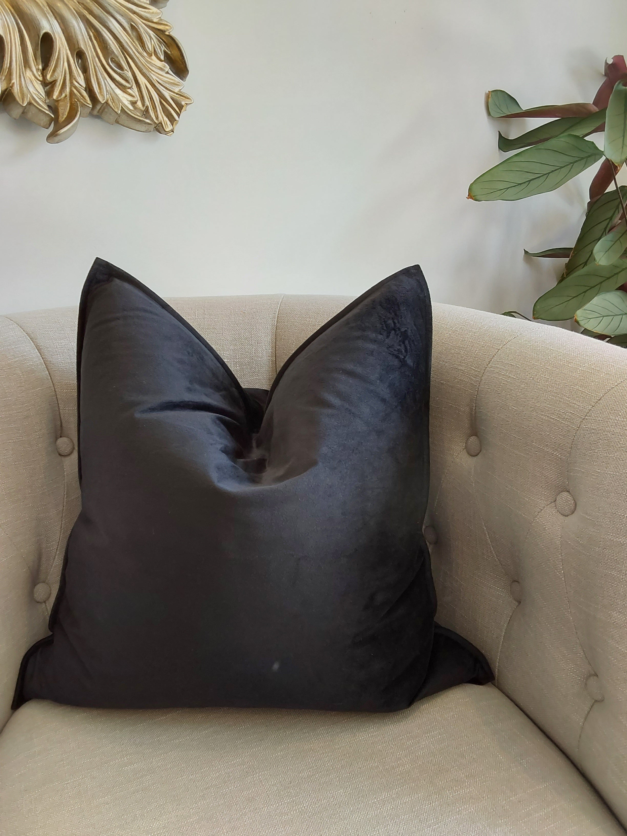 Luxurious Plain Velvet Cushions