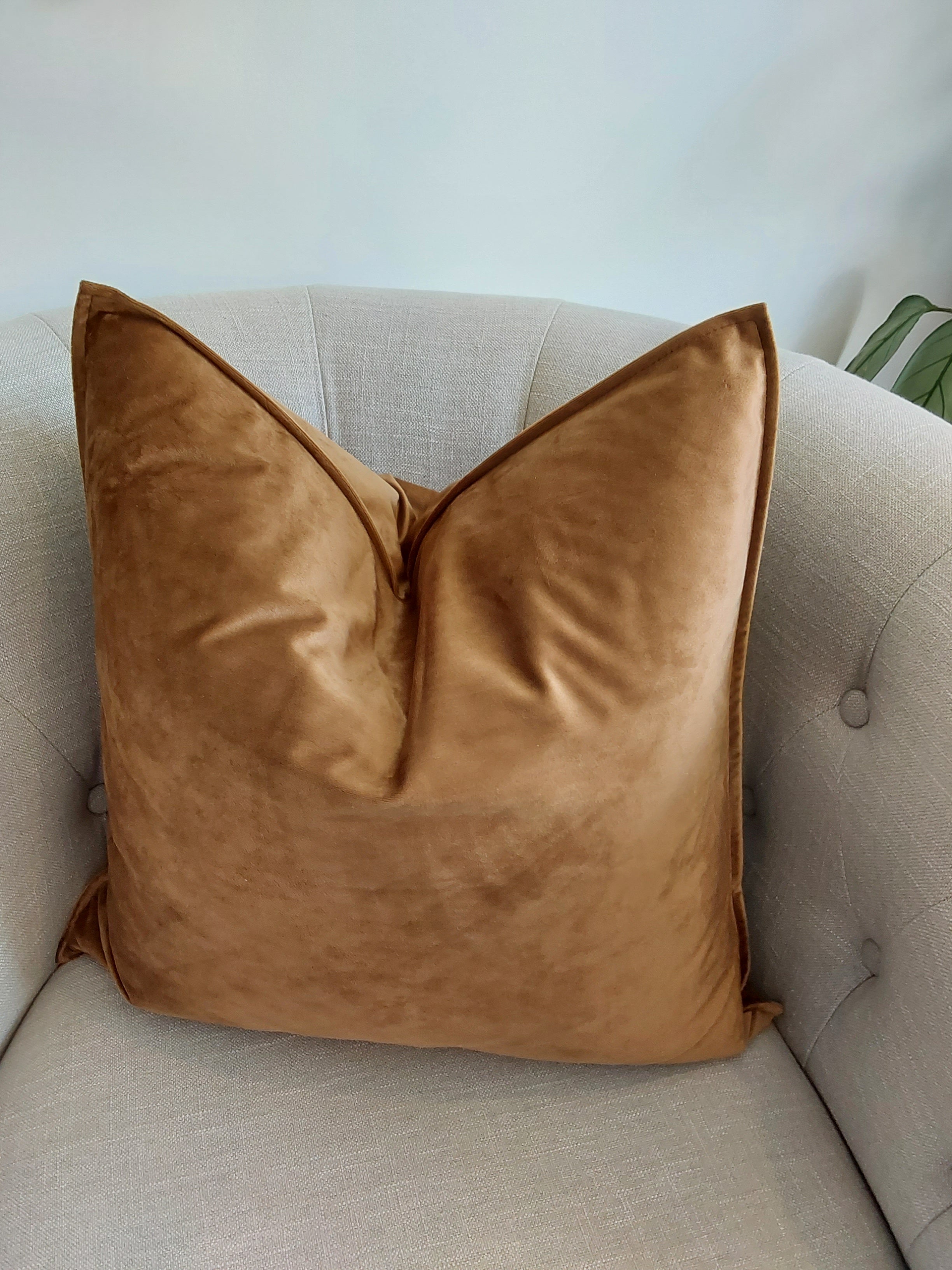 Luxurious Plain Velvet Cushions