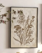 Vintage Metal Art : Flowers