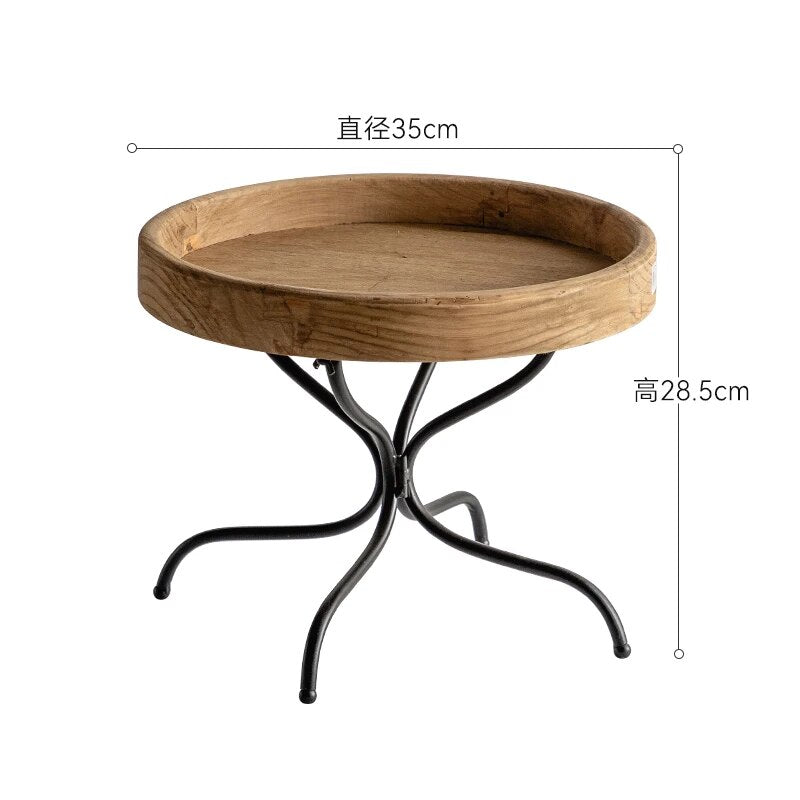 Set of 2 Acacia Wooden Serving/Decorative Trays