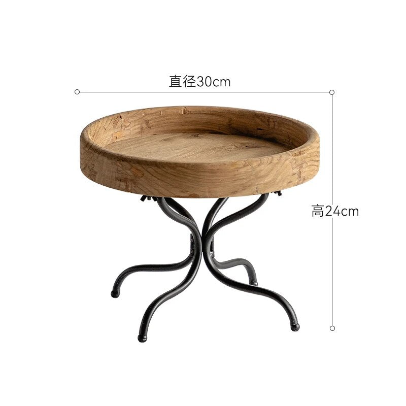 Set of 2 Acacia Wooden Serving/Decorative Trays