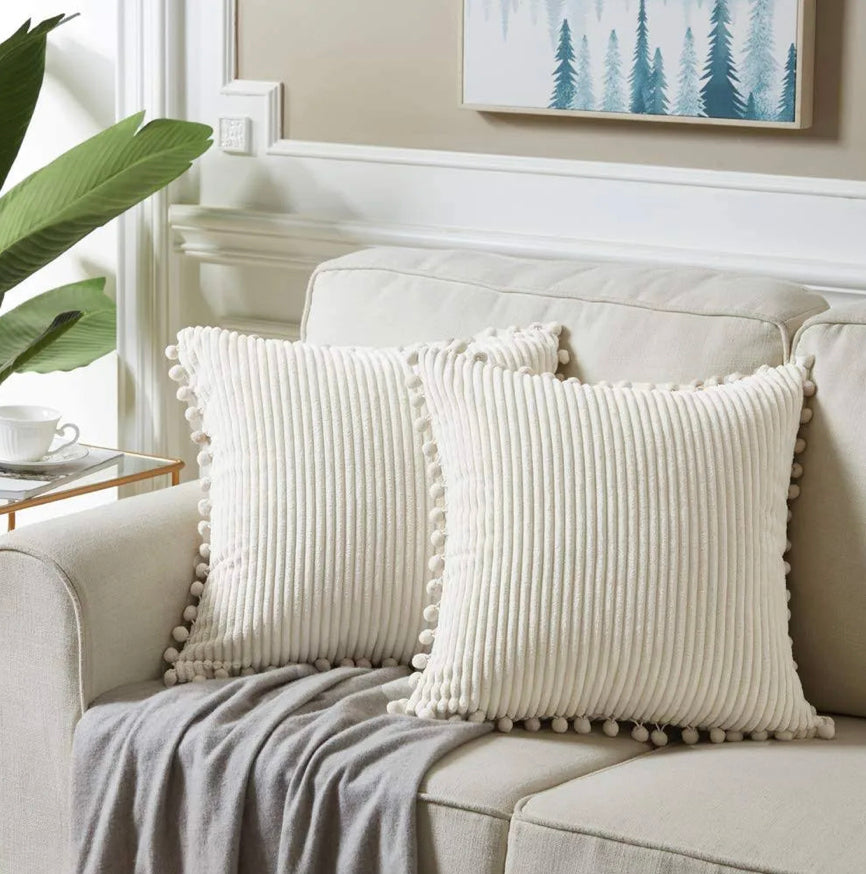 Fancy RITZ Decorative Cushion Pom Pom