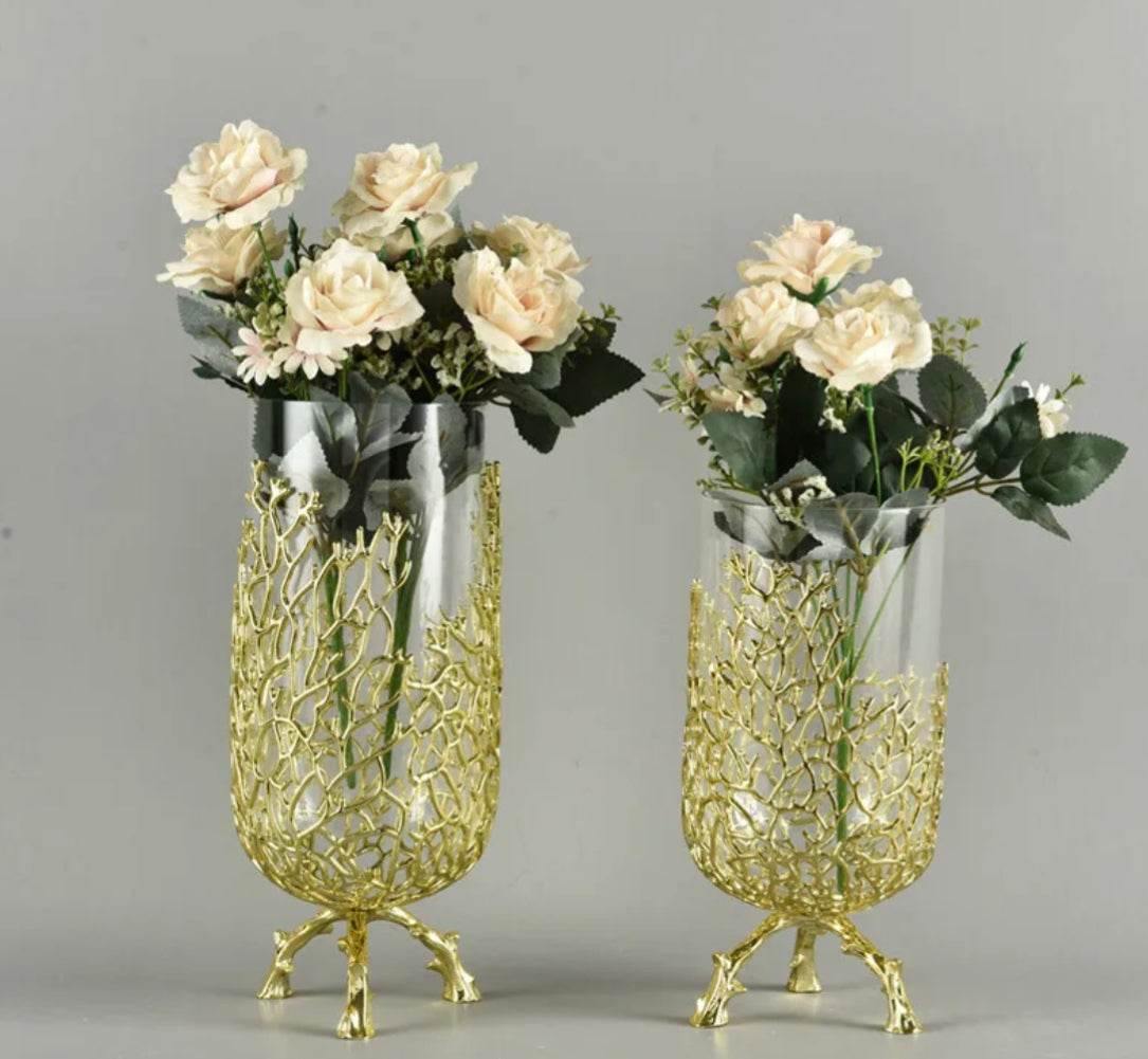 Dense Wild Vase on Stand