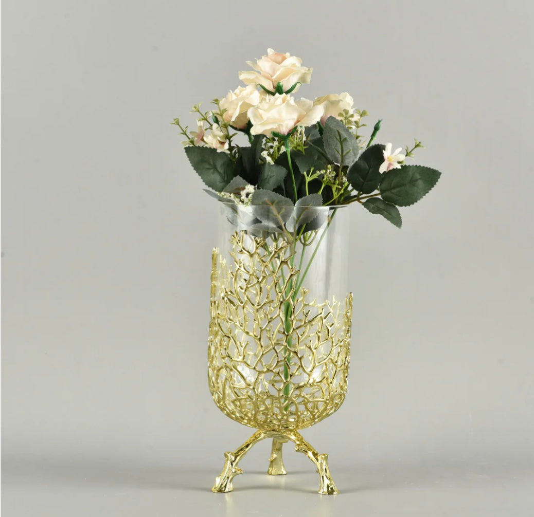 Dense Wild Vase on Stand