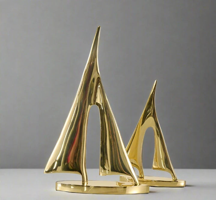Sailboat Triangle Brass
