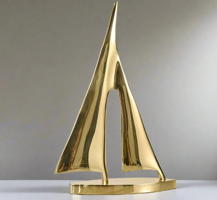 Sailboat Triangle Brass