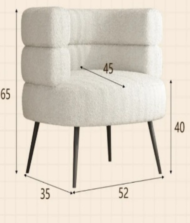 Designer Armchair : Different  colours Available