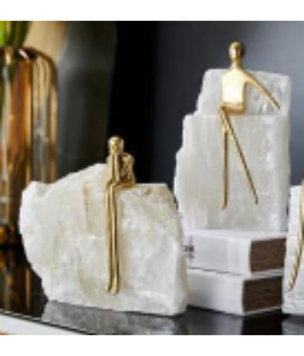 White crystal Golden Man:Small