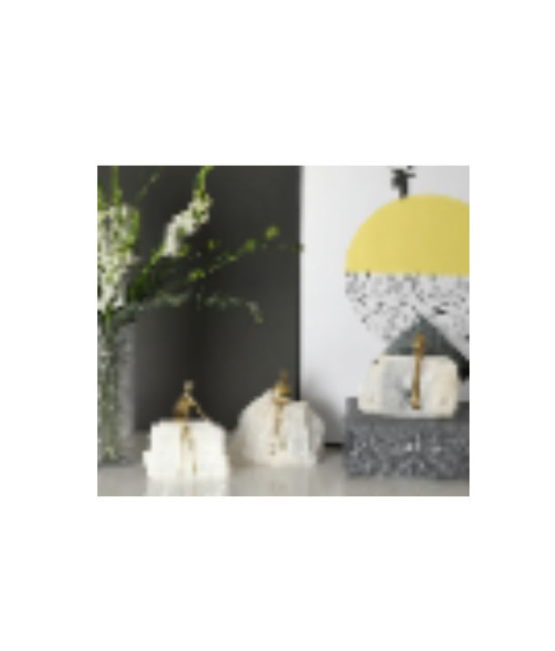 White crystal Golden Man:Small