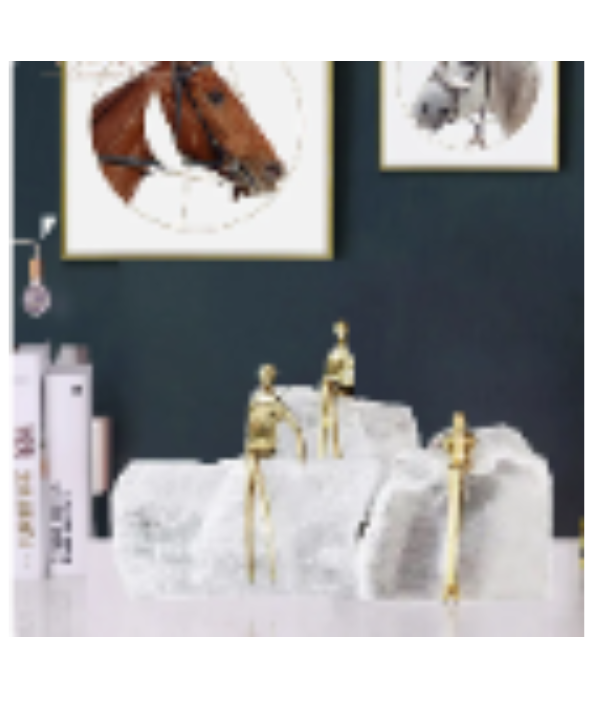 White crystal Golden Man:Small