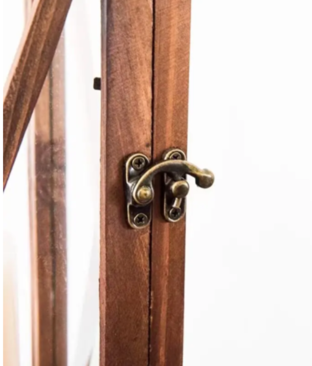 Wooden Lanterns-Rose Gold