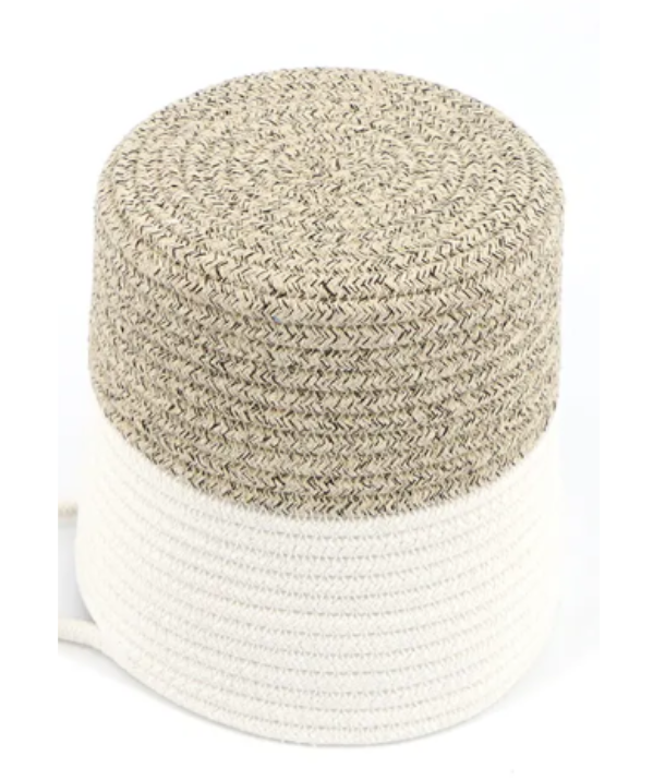 Brown and Beige Basket