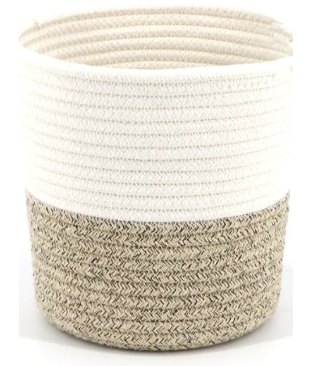 Brown and Beige Basket