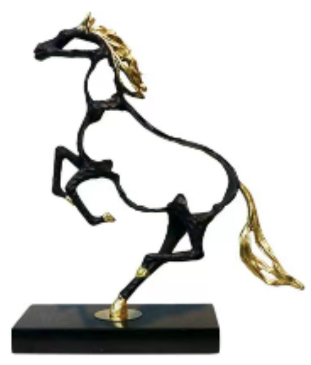Horse on Black Base Trophy