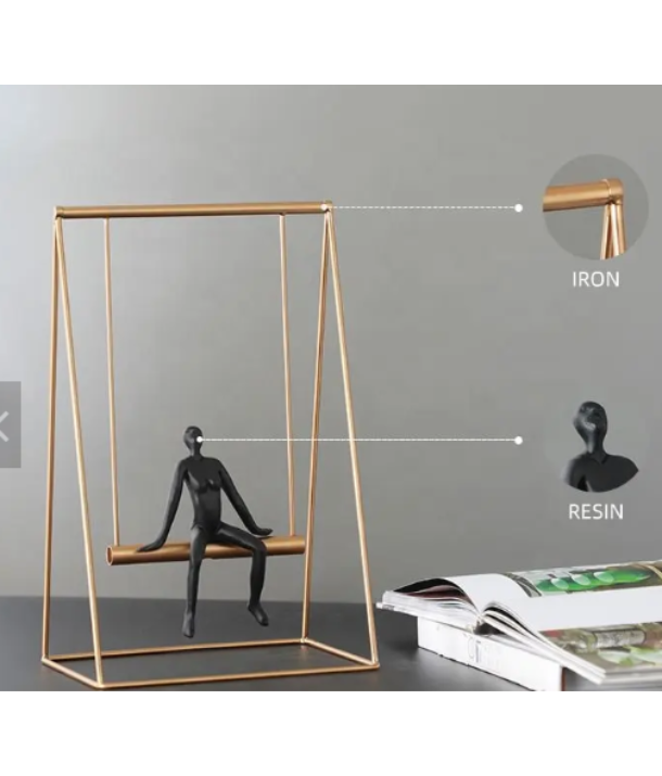 Brass Swing with Thinker