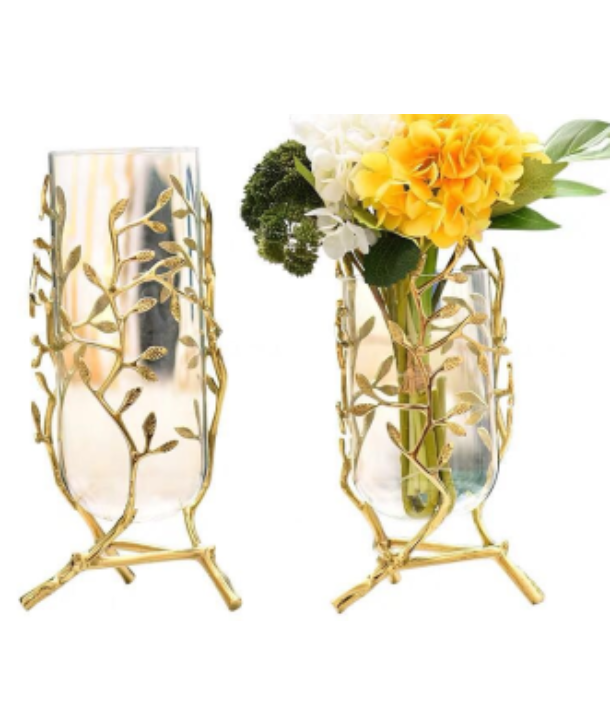 Golden Triangle Ball Vase :
Large