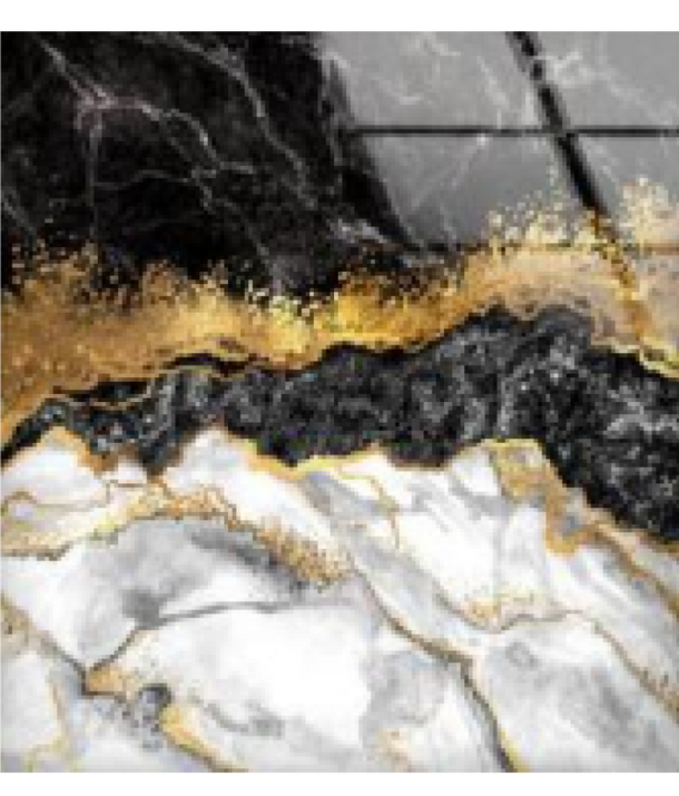 Black and Gold Foil Painting