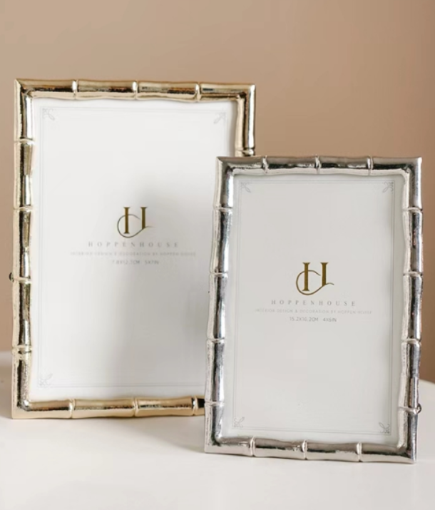 Bamboo Leaf Frame: Gold /Silver