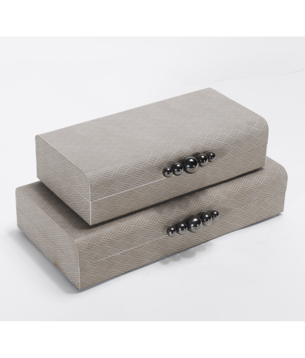 Beige Pattern Decorative Box -Large