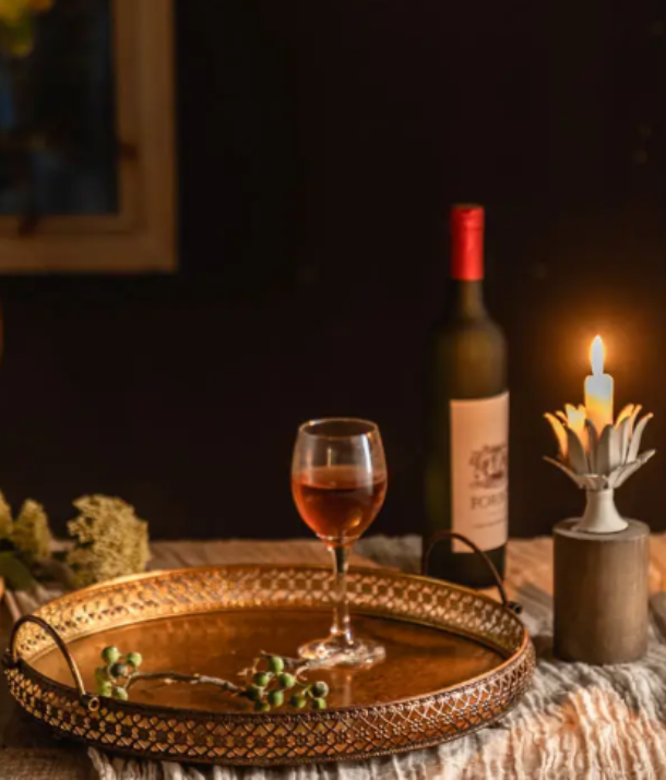 Metal Round Decorative Trays